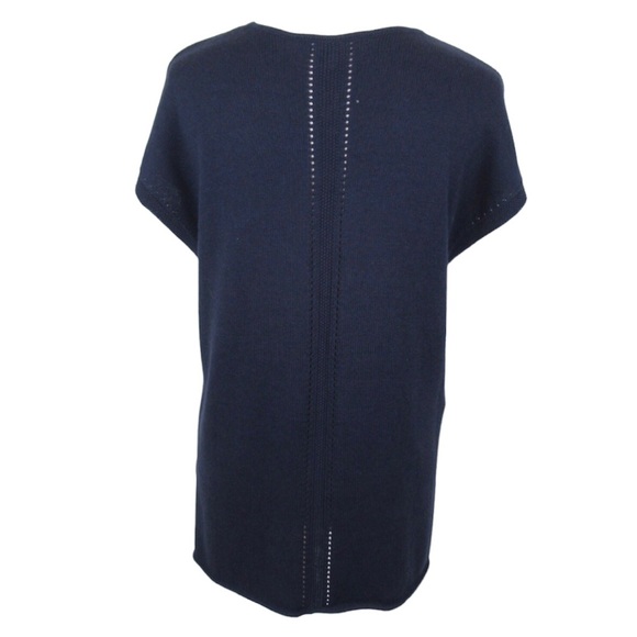 TOMMY BAHAMA V-Neck Cotton Knit Tunic Short Sleeve Top Women’s Size Small - Picture 2 of 9